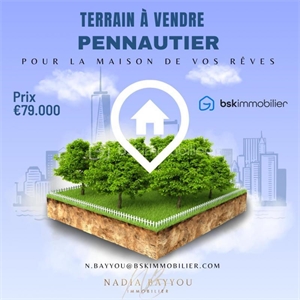 terrain à la vente -   11610  PENNAUTIER, surface 500 m2 vente terrain - UBI466718573